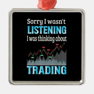 Ornement Carré Argenté Investisseur Je Pensais À Trader