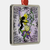 Ornement Carré Argenté Iris Shadow Fairy (Droite)