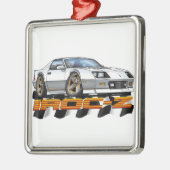 Ornement Carré Argenté IROC Z Blanc (Gauche)