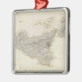 Ornement Carré Argenté Italie III (Gauche)