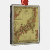 Ornement Carré Argenté JapanPanoramic MapJapan (Droite)