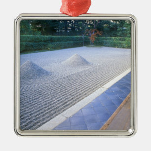 Ornement Carré Argenté Jardin du temple Daisen-in, Daitokuji, Kyoto, Japo