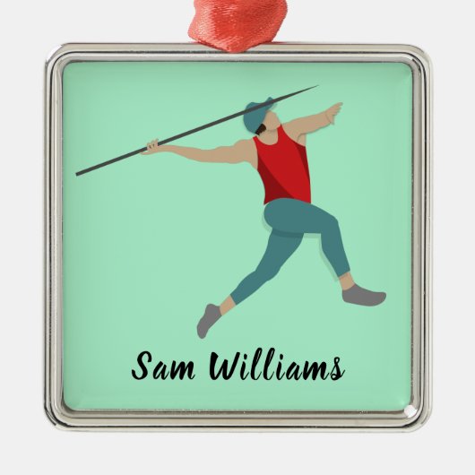 Ornement Carré Argenté Javelin (Devant)