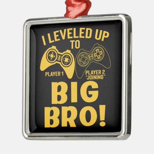 Ornement Carré Argenté Je Me Suis Rendu À Big Bro (Gauche)