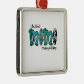 Ornement Carré Argenté Je Suis Ce Mème (Droite)