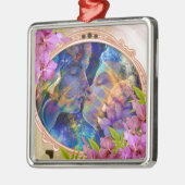 Ornement Carré Argenté Je t'aime (Gauche)