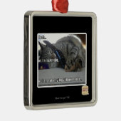 Ornement Carré Argenté J'écoute (Droite)