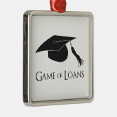 Ornement Carré Argenté Jeu des prêts d'obtention du diplôme d'université (Droite)