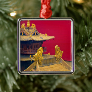 Ornement Carré Argenté Jing'an Temple, Shanghai, China