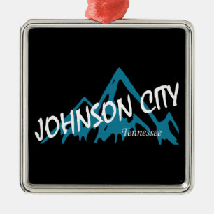 Ornement Carré Argenté Johnson City Tennessee Montagnes