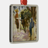 Ornement Carré Argenté Jour du marché chez San Gabriel, Mexique (Droite)