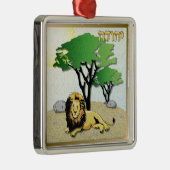 Ornement Carré Argenté Judaica 12 (Droite)