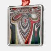 Ornement Carré Argenté Kaleidoscope Noël : Festive Home Décor Set (Gauche)