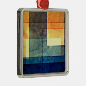 Ornement Carré Argenté Klee - Maison sur l'eau (Droite)