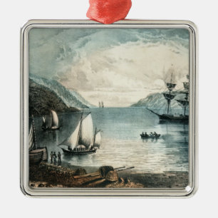 Ornement Carré Argenté La baie d'Annapolis, c.1880