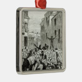 Ornement Carré Argenté La barricade (Droite)