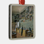 Ornement Carré Argenté La bibliothèque (Droite)