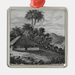 Ornement Carré Argenté La Chambre d'un planteur au Brésil