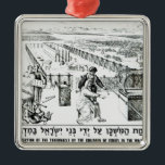 Ornement Carré Argenté La construction du tabernacle<br><div class="desc">La construction de l'école anglaise du tabernacle par les enfants de l'Israël dans la région sauvage située à une collection privée. La la construction du tabernacle par les enfants de l'Israël dans la région sauvage a été créée autour du 19ème siècle.</div>