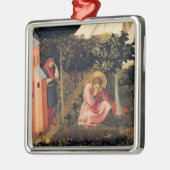 Ornement Carré Argenté La conversion de St Augustine (Gauche)