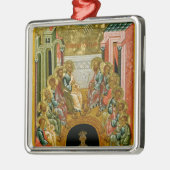 Ornement Carré Argenté La descente du Saint-Esprit (Gauche)