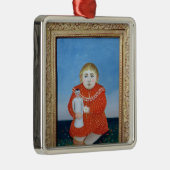 Ornement Carré Argenté La fille avec une poupée, un c.1892 ou un (Droite)