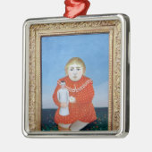 Ornement Carré Argenté La fille avec une poupée, un c.1892 ou un (Gauche)