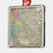 Ornement Carré Argenté La Grèce 10 (Gauche)