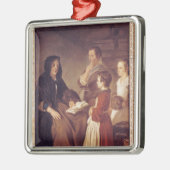 Ornement Carré Argenté La maîtresse (Gauche)