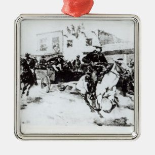 Ornement Carré Argenté La mansarde apporte en Billy l'enfant, 1880