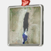 Ornement Carré Argenté La mer Morte (Gauche)