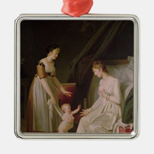 Ornement Carré Argenté La mère allaitante (Devant)