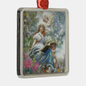 Ornement Carré Argenté La Muse de la Poésie (par Konstantin Makovsky) (Droite)