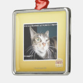 Ornement Carré Argenté Là où étiez vous (Gauche)