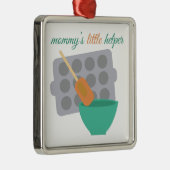 Ornement Carré Argenté La petite aide de la maman (Droite)