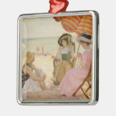 Ornement Carré Argenté La plage, 1929 (Gauche)