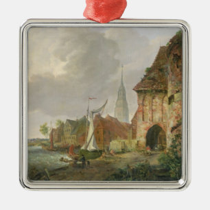 Ornement Carré Argenté La porte de mars en Buxtehude, 1830