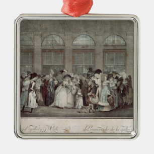 Ornement Carré Argenté La promenade de la galerie de Palais Royal, 1787