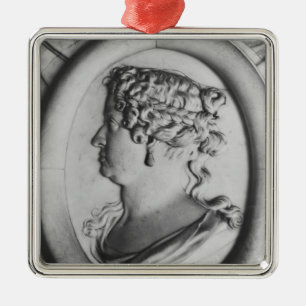 Ornement Carré Argenté La Reine Marie-Therese de l'Autriche