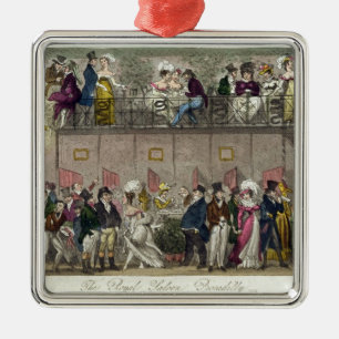 Ornement Carré Argenté La salle royale, Piccadilly, 'du PS anglais