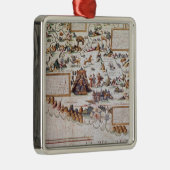 Ornement Carré Argenté La Sibérie (Droite)