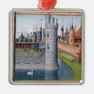 Ornement Carré Argenté La vie de Louis II 'le Stammerer