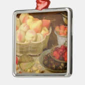 Ornement Carré Argenté La vie toujours (Gauche)