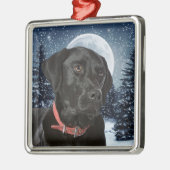 Ornement Carré Argenté Laboratoire noir (Gauche)