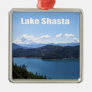 Ornement Carré Argenté Lac Shasta dans Redding, la Californie
