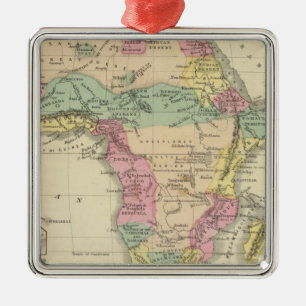 Ornement Carré Argenté L'Afrique 13
