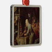 Ornement Carré Argenté L'alchimiste (Droite)