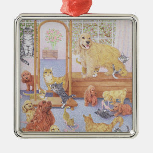 Ornement Carré Argenté L'amour ne connaît aucune limite