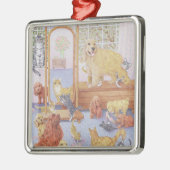 Ornement Carré Argenté L'amour ne connaît aucune limite (Gauche)