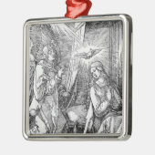 Ornement Carré Argenté L'annonce du 'petit Passion (Gauche)